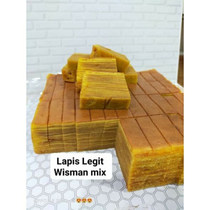 PROMO LAPIS LEGIT FULL KUNING TELUR MENTEGA WISMAN MIX UK.18 , KUE LAPIS LEGIT KHAS SINGKAWANG