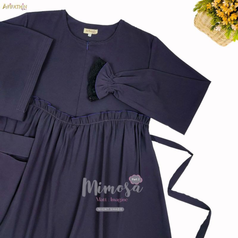 GAMIS SYARI MIMOSA BY AFIFATHIN