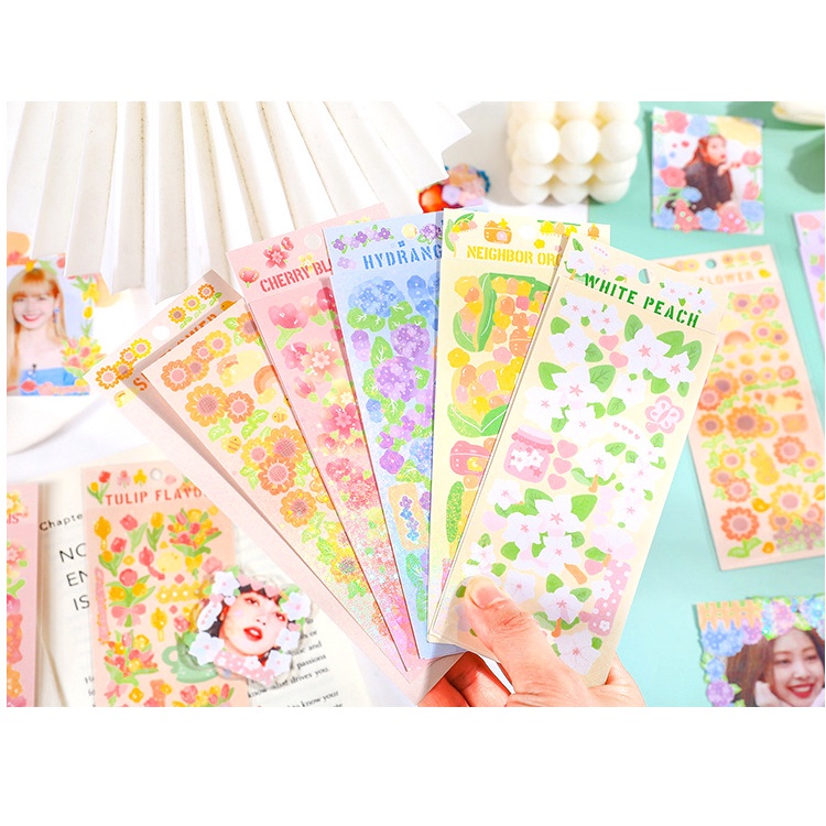 Dpp-6 / 8 / 12pcs Stiker Motif Artis Kpop Kawaii Untuk Dekorasi Album Foto DIY