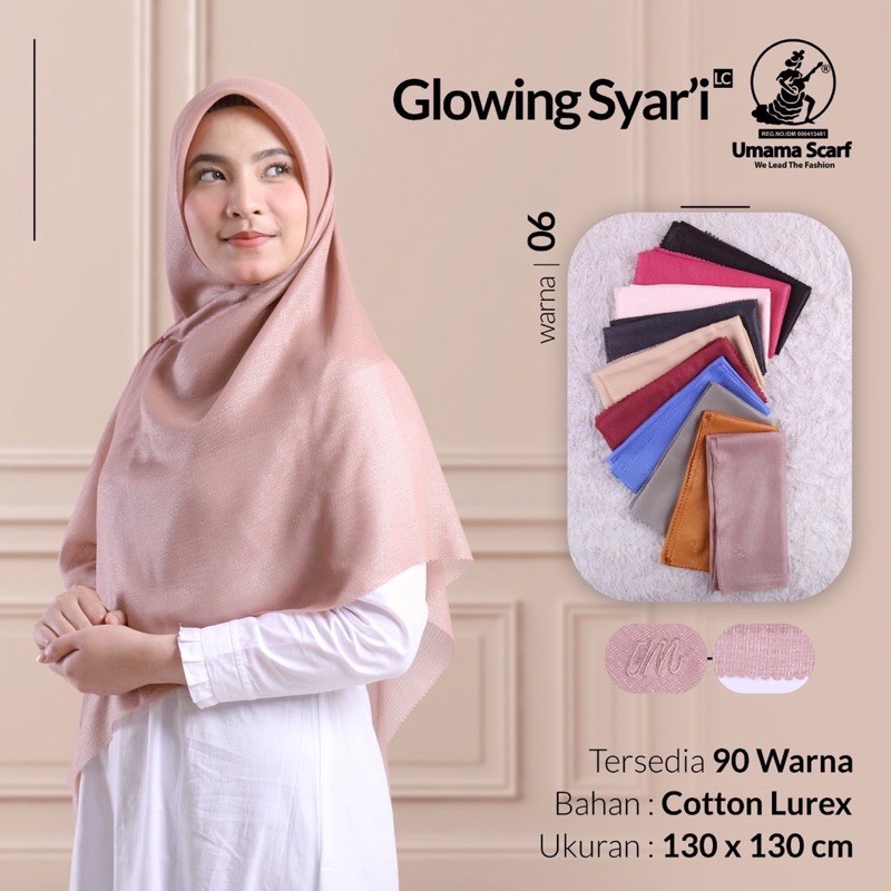 Hijab Segiempat Syari Glowing Umama