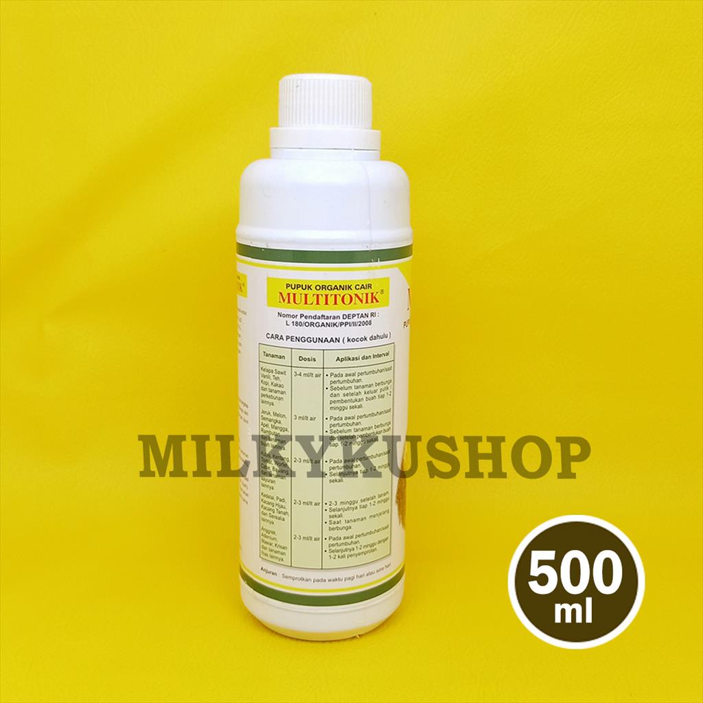 PUPUK ORGANIK CAIR MULTITONIK SEMUA JENIS TANAMAN 500 ML