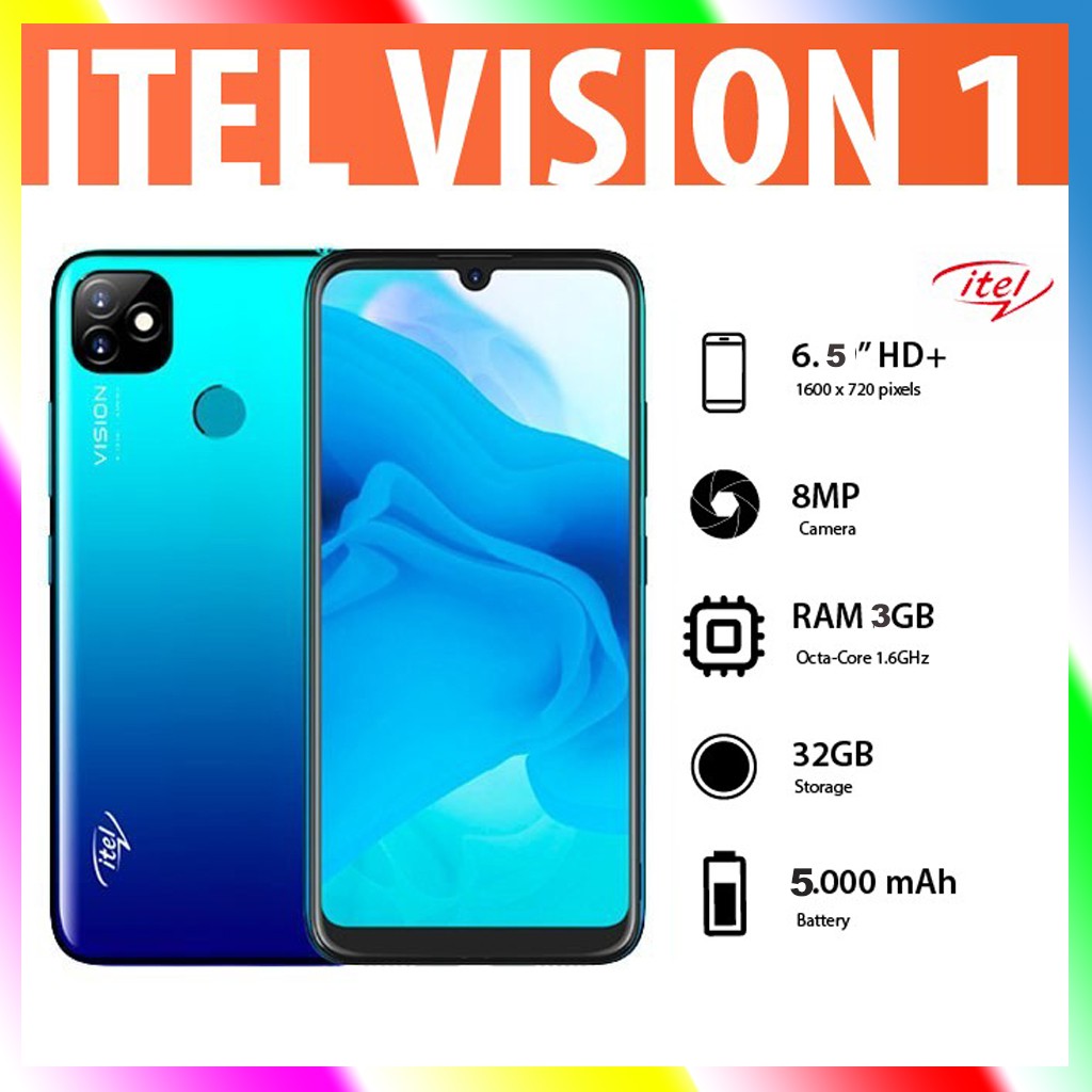 ITEL VISION 1 PLUS (3GB+32GB) - GARANSI RESMI