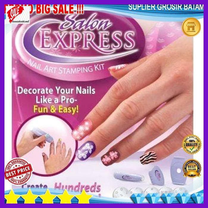 

MANIPEDI- NAIL ART STAMPING STIKER NAIL ART SALON EXPRESS TERBARU AMAN BERMUTU -ASIII.