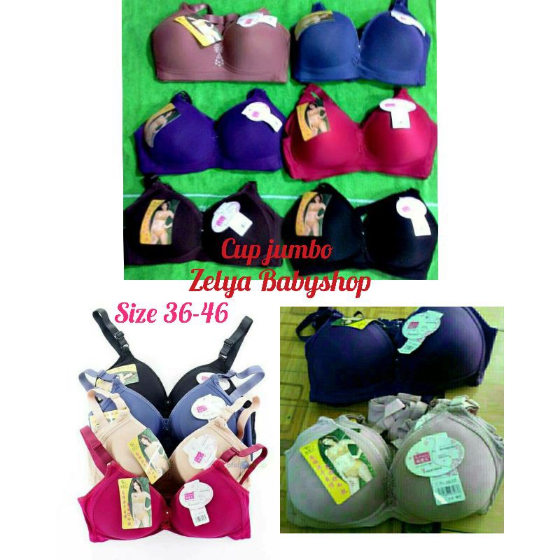 BH busa jumbo big size tanpa kawat murah bh fengyuer jupe bra Jumbo