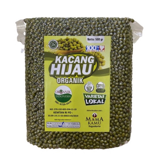 Mama Kamu Kacang Hijau Organik / Organinc Mung Bean 500gr