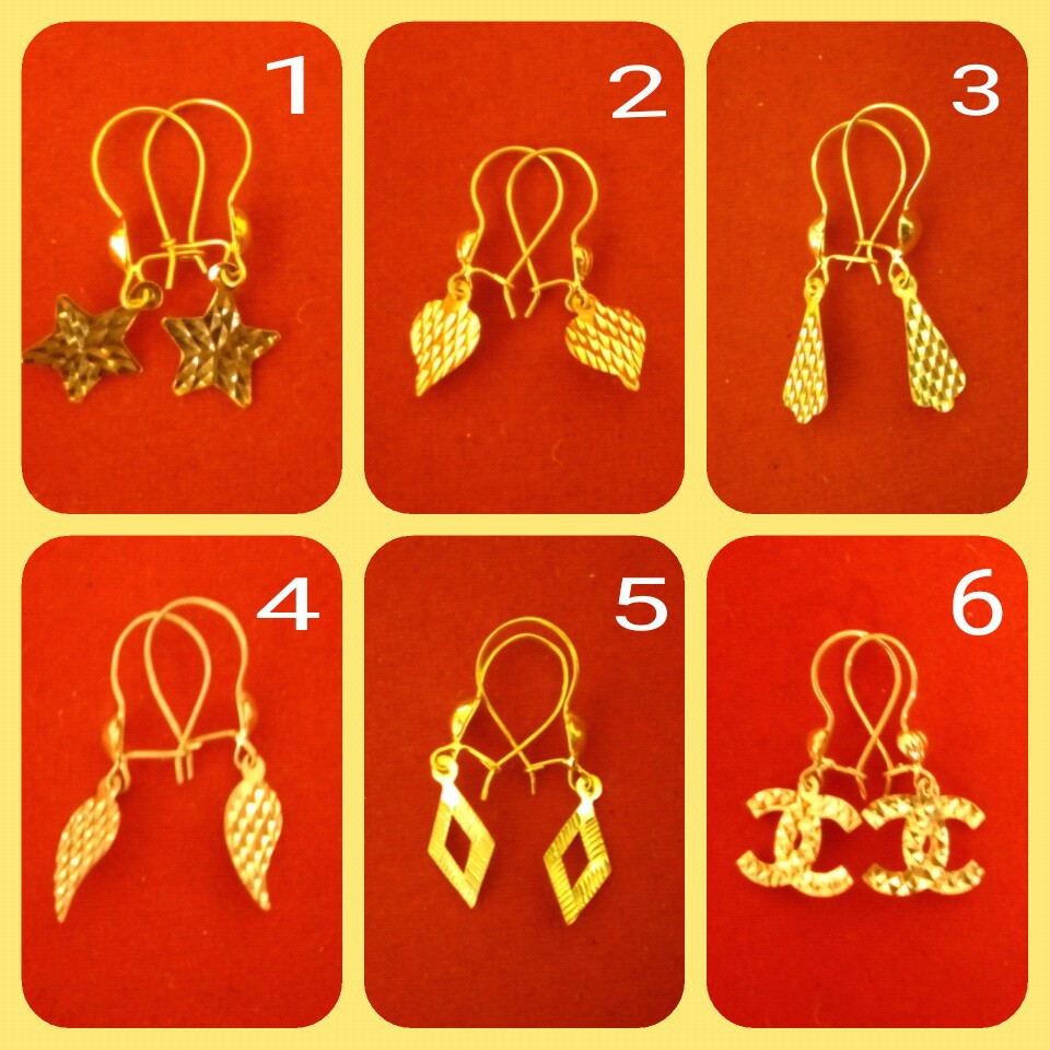 Tiara Jaya - Anting Hooks Emas Asli Kadar 700 70%
