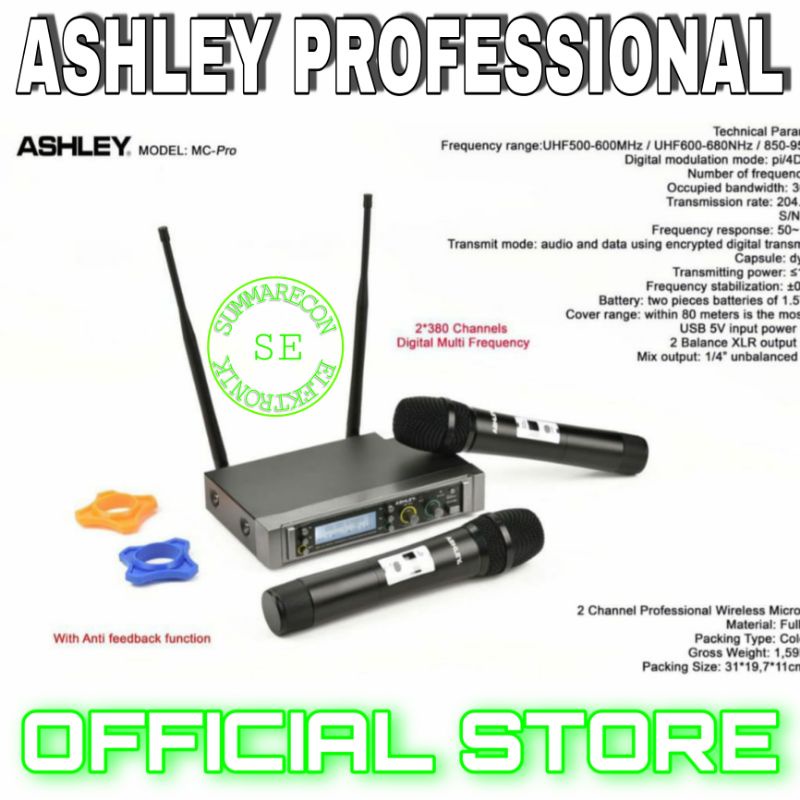 mic wireless ashley original ashley mc pro