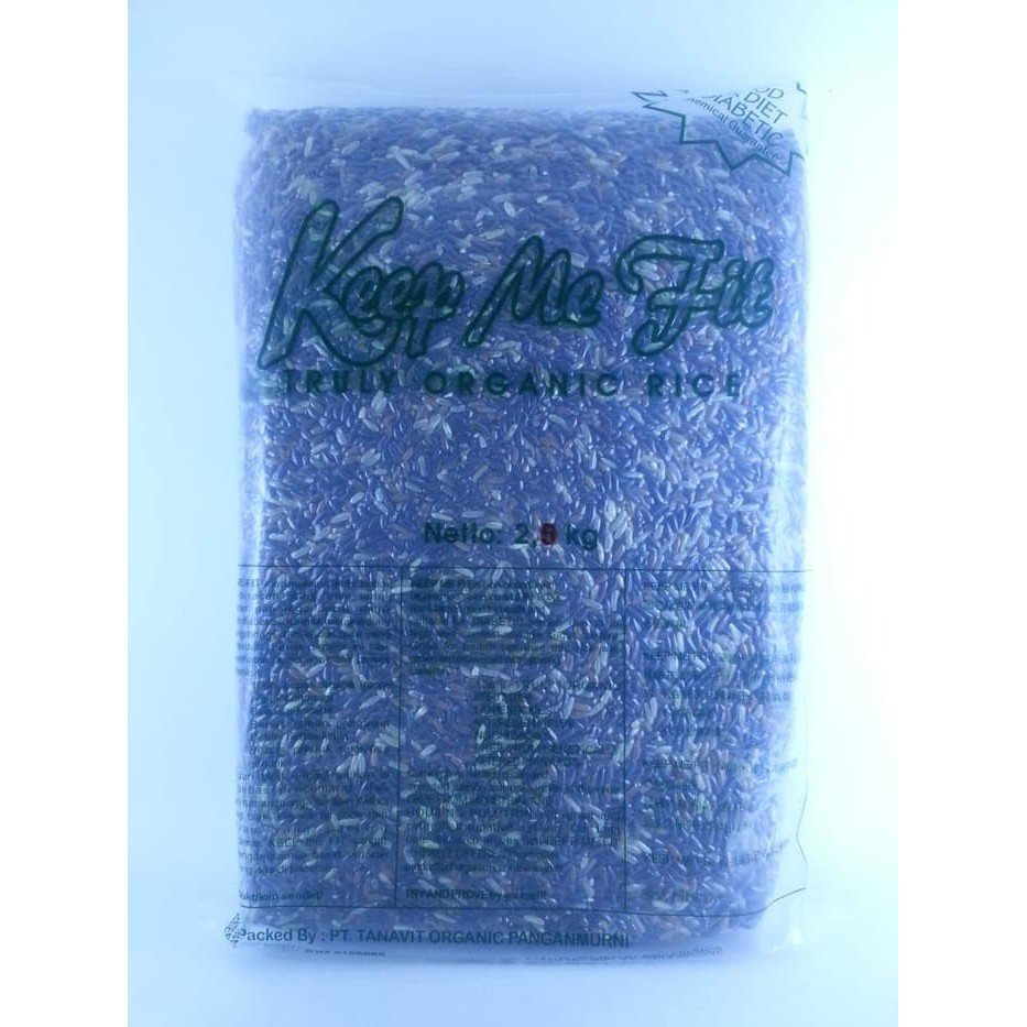

Beras Tiga Warna Organik Keep Me Fit 2 kg / Beras Nol Gula For Diabet
