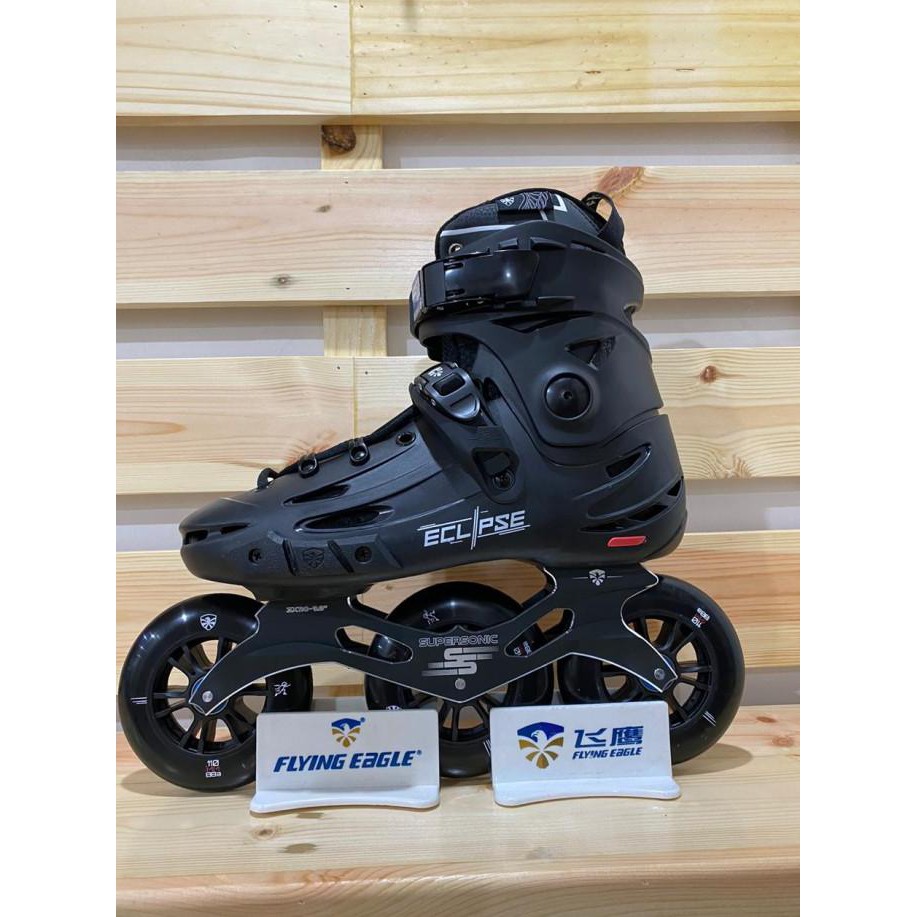 Sepatu Roda Inline Skate Pemula Flying Eagle F110 Eclipse Black - 40 Diskon5Persen