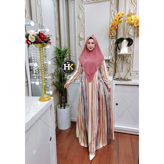 HOME DRESS SALUR SYAR'I ORI by HK SET KHIMAR