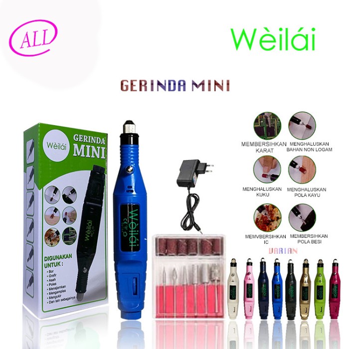 Weilai Mesin Mini Grinder Grafir Bor Gerinda Ukir Gerinda Mini