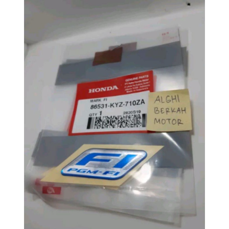 Emblem Tulisan FI Beat Vario PCX Original Honda 86531-KYZ-710ZA