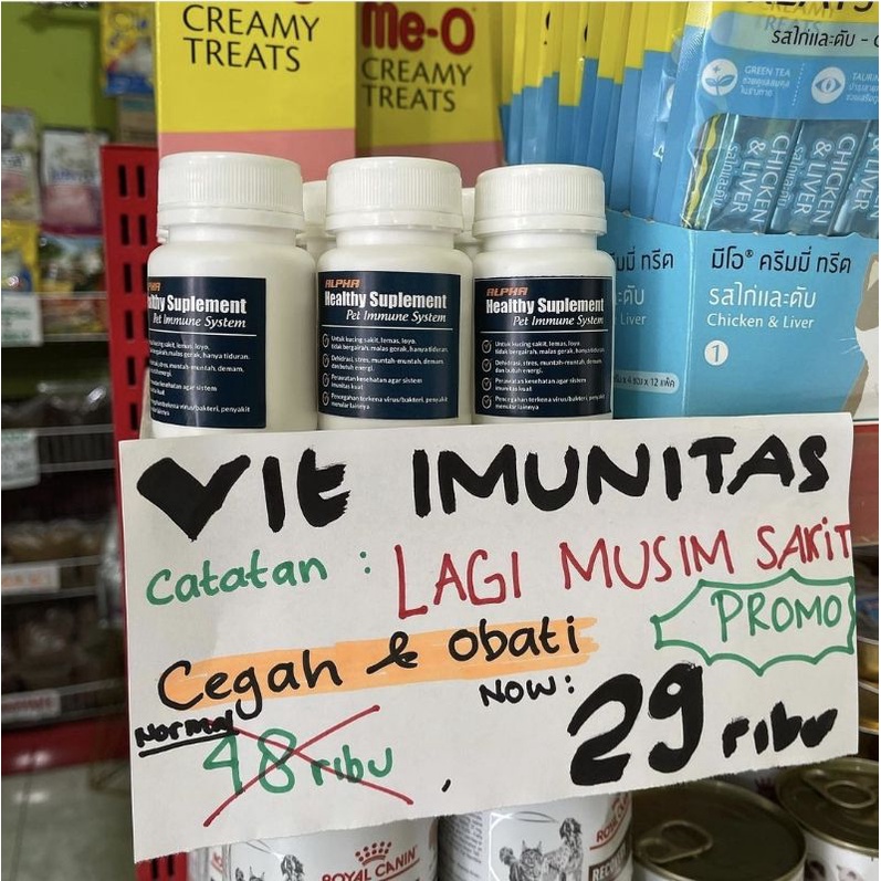 Alpha vitamin imunitas kucing sakit kena virus