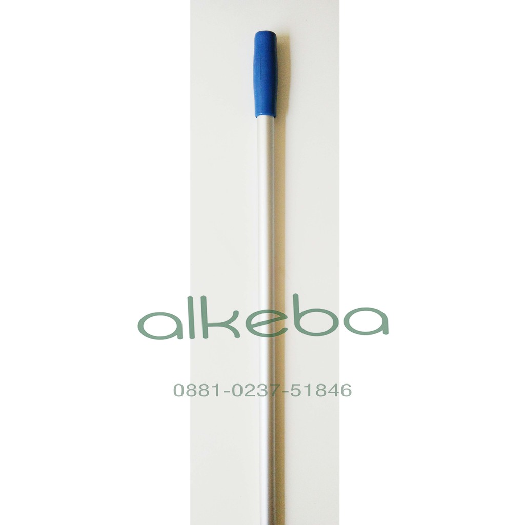 Tangkai alumunium plus handgrip stick pegangan lap pel lobby BIRU