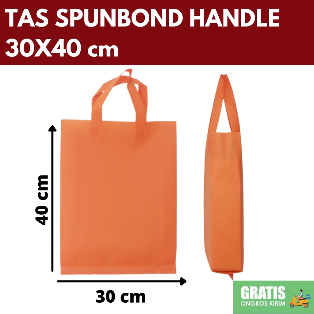 

GOODIE BAG SPUNBOND 30x40 cm ORANGE JINGGA Tas Belanja/ Tas Ultah/ Tas Promosi/ Tas Reuni/ Tas Spunbond Sablon/ Tas Spunbond Custom/ Tas Goodiebag Sablon/ Tas Goodiebag Custom/ Tas Ramah Lingkungan/ Tas Press/ Tas Perusahaan/ Tas Partai Besar