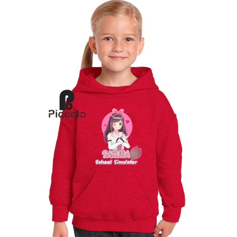 jaket hoodie anak motif gaming sakura sakura school simulator terbaru 10