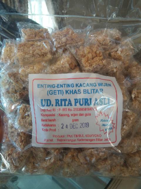 

(1Kg) GETI ENTING ENTING KACANG WIJEN KHAS BLITAR