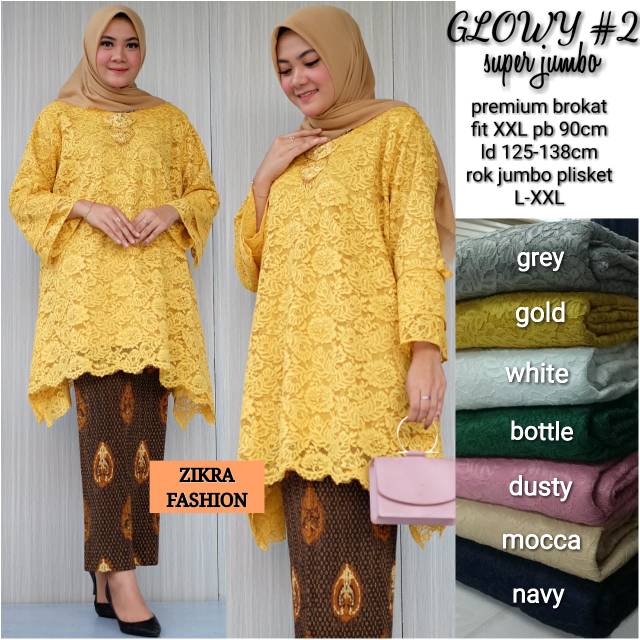 Glowy #2 JUMBO / Mat.premium Brokat / Ld 125 - 138 Pb 90 / Rok plisket