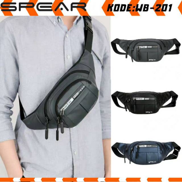 JINPAIDI tas pinggang/spear tas waistbag pria tas selempang original