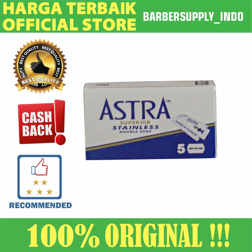 PISAU SILET RAZOR ASTRA SUPERIOR BARBER PANGKAS SALON ISI 5 PCS SILET