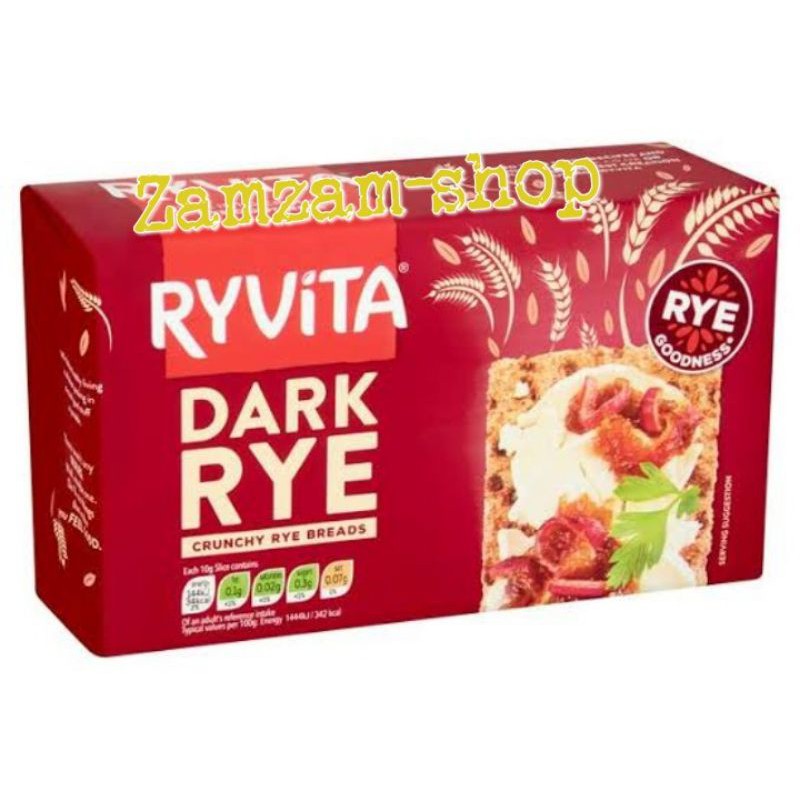 

Ryvita Crispbread Dark Rye biscuit biskuit 250gr