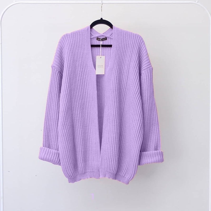 Cardigan Rajut Wanita Oversize Premium Pastel