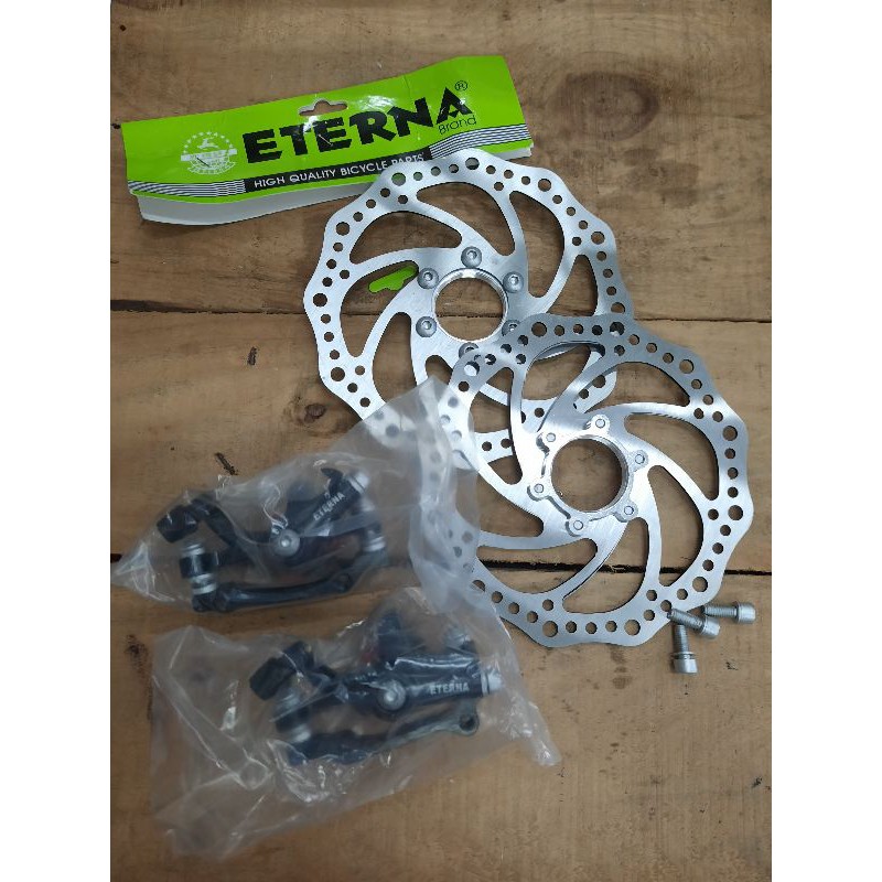 DISC BRAKE/ REM CAKRAM  ETERNA 1 SET SEPEDA MTB./ GUNUNG
