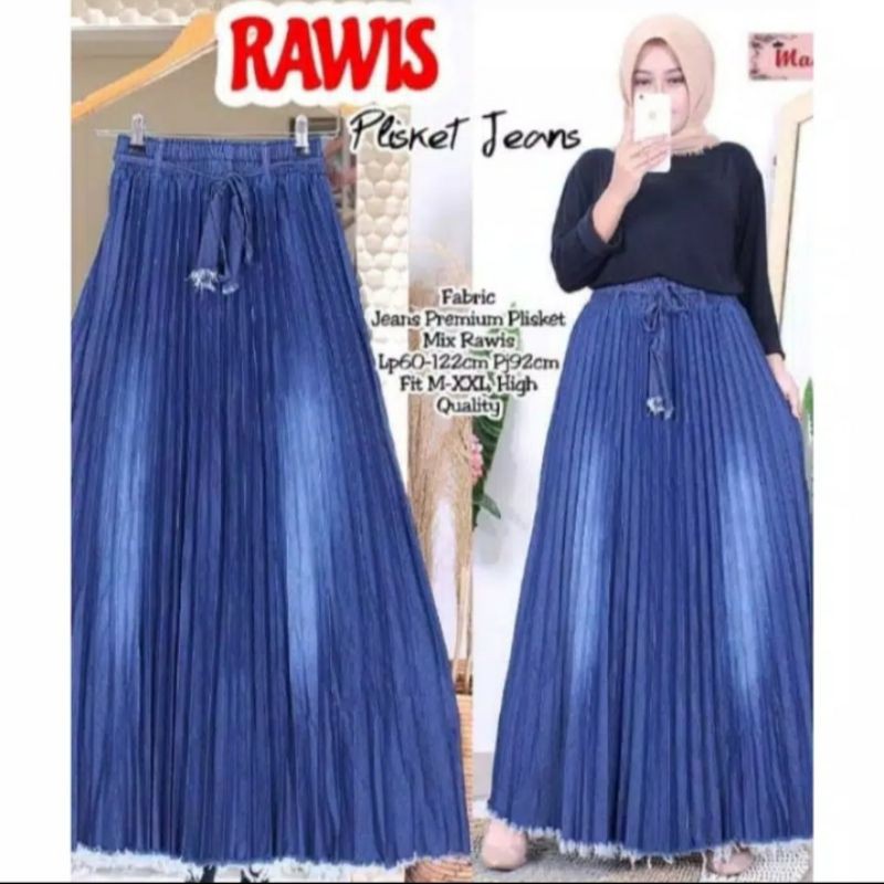 ROK PANJANG PLISKET WANITA/ROK PLISKET RAWIS WANITA/ROK PANJANG WANITA TERMURAH