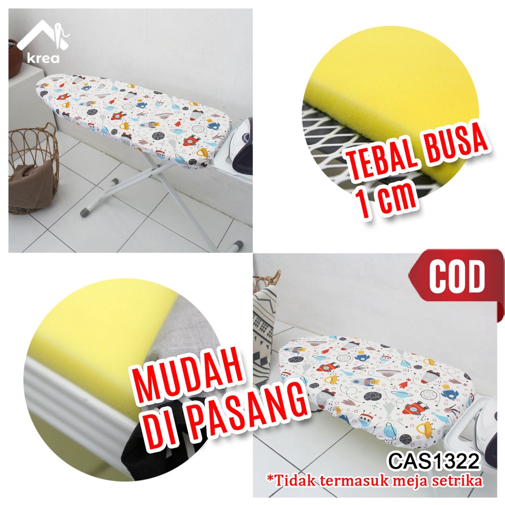 COVER/SARUNG MEJA SETRIKA BESAR DAN KECIL KRISBOW ( HANYA COVER/TANPA MEJA ) CAS1322