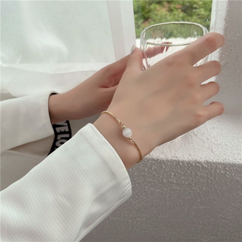 FerenHongXia Bracelet Gelang serut Korean Simple untuk wanita warna GOLD