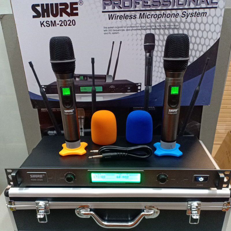 Jual Mic wireless Shure KSM 2020 kualitas super bagus Profesional