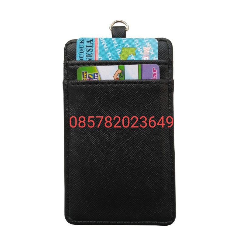 LJ-Name Tag / Tali ID Card Holder / Gantungan ID Card Kulit Sintetis