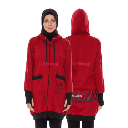 Jacket Hijacket Yukata I Jaket Hijaber I Hijaket Original I Jaket Muslimah-MAROON