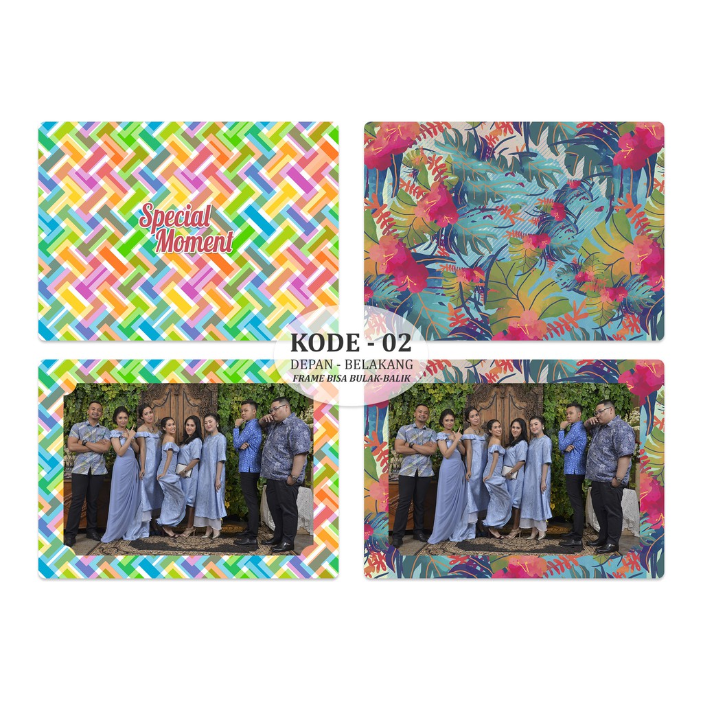 Frame Photobooth / fotobooth 4R bahan Karton Tebal 310gr | Kode -02