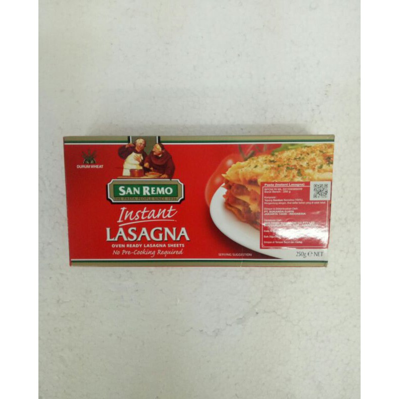 

San Remo Instant Lasagna 250g