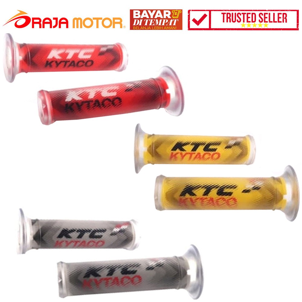 COD READY - KTC KYTACO Handgrip Transparan Model GRP 1901 - Hand Grip Stang Sepeda Motor