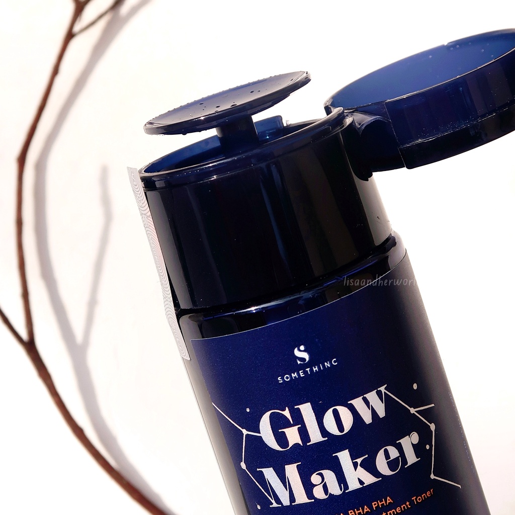 SOMETHINC GLOW MAKER AHA BHA PHA Clarifying Treatment Toner 100 ml / 40 ml - Toner Exfo Mengangkat Sel Kulit Mati  - Ukuran Kecil &amp; Besar - Kemasan Biru Something Someting Sometinc Somethink Sometink