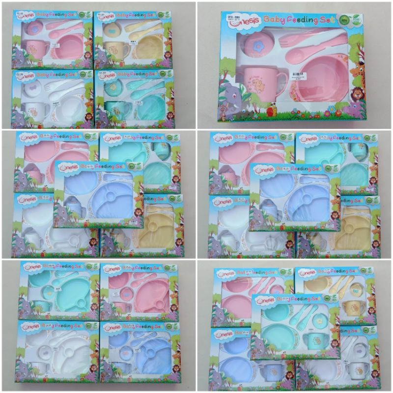 Tempat Makan Bayi Set OFS 2001 2101 2102 2103/Feeding Set Onesis BPA Free/Perlengkapan