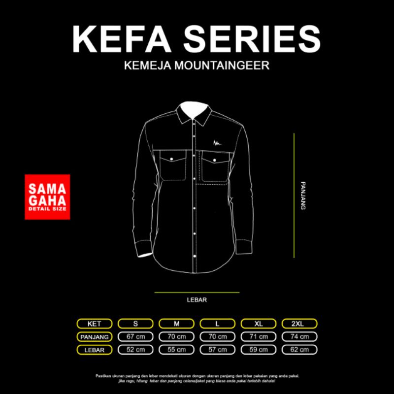 Kemeja lengan panjang quickdry mountaingeer KEFA series - kemeja lapangan quickdry - kemeja quickdry - kemeja pdl quickdry