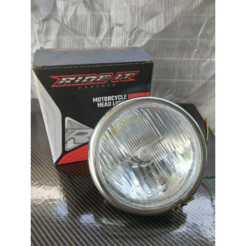 Lampu Depan Autopal pesek headlamp Autopal LED H4 Lampu depan CB GL MP Tiger Lampu autopal