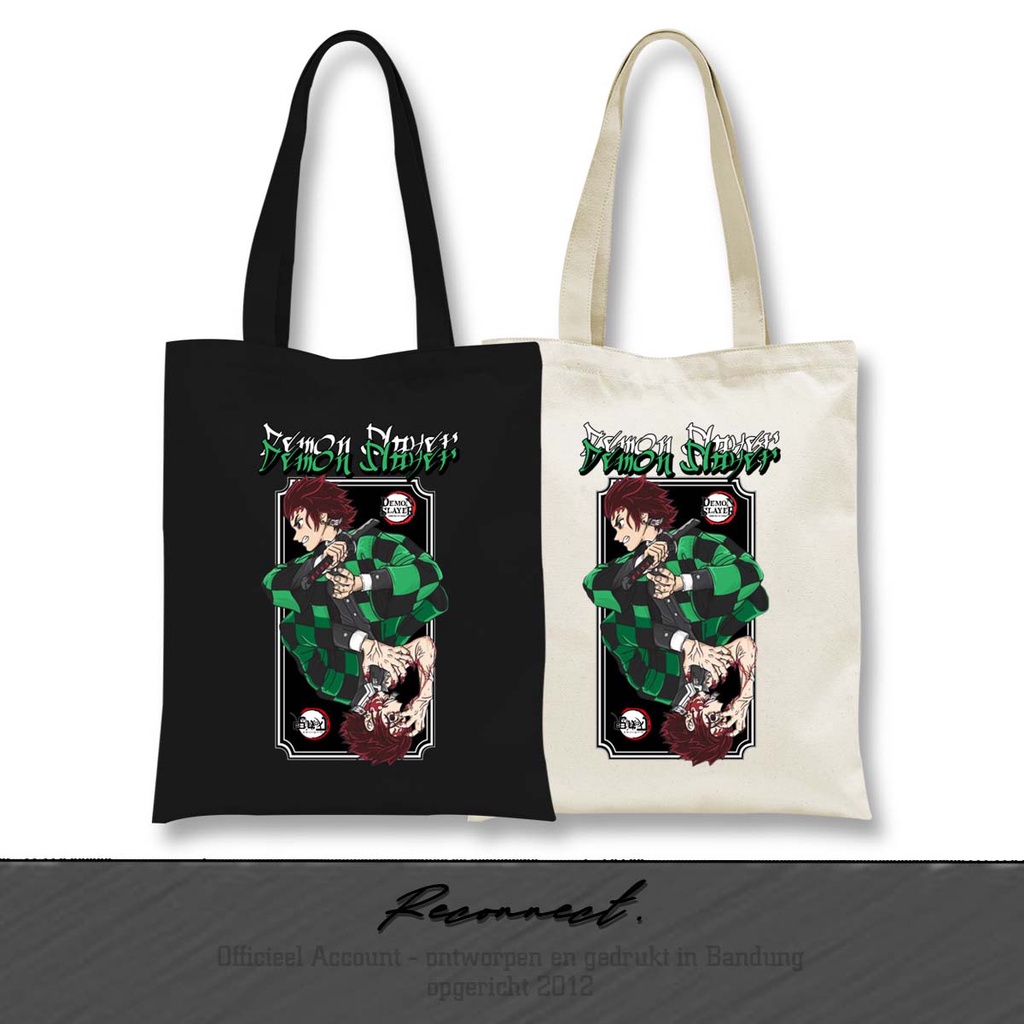 Reconnect Totebag Demon Slayer - Kimetsu no Yaiba - Gratis Tambah Nama