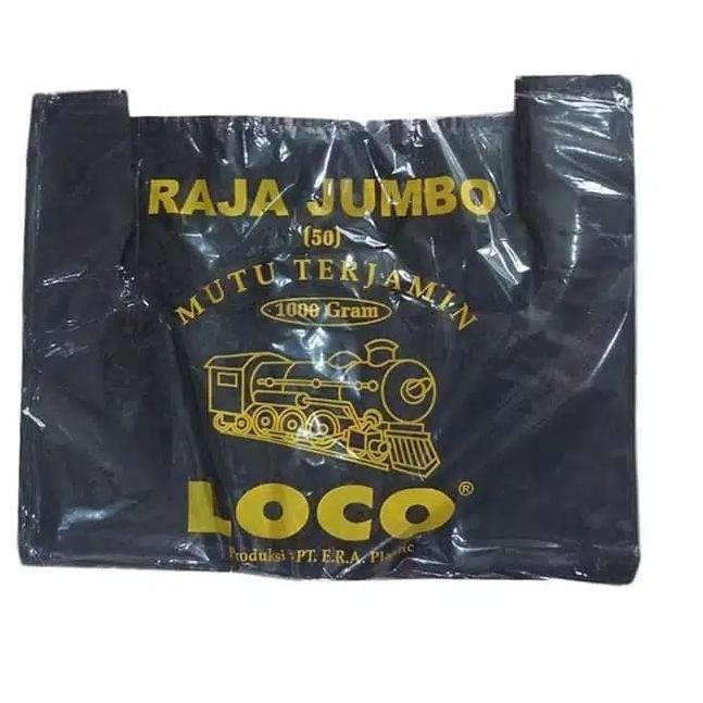 

Kantong hitam Loco JUMBO uk 50 (1000gr) plastik Tebal