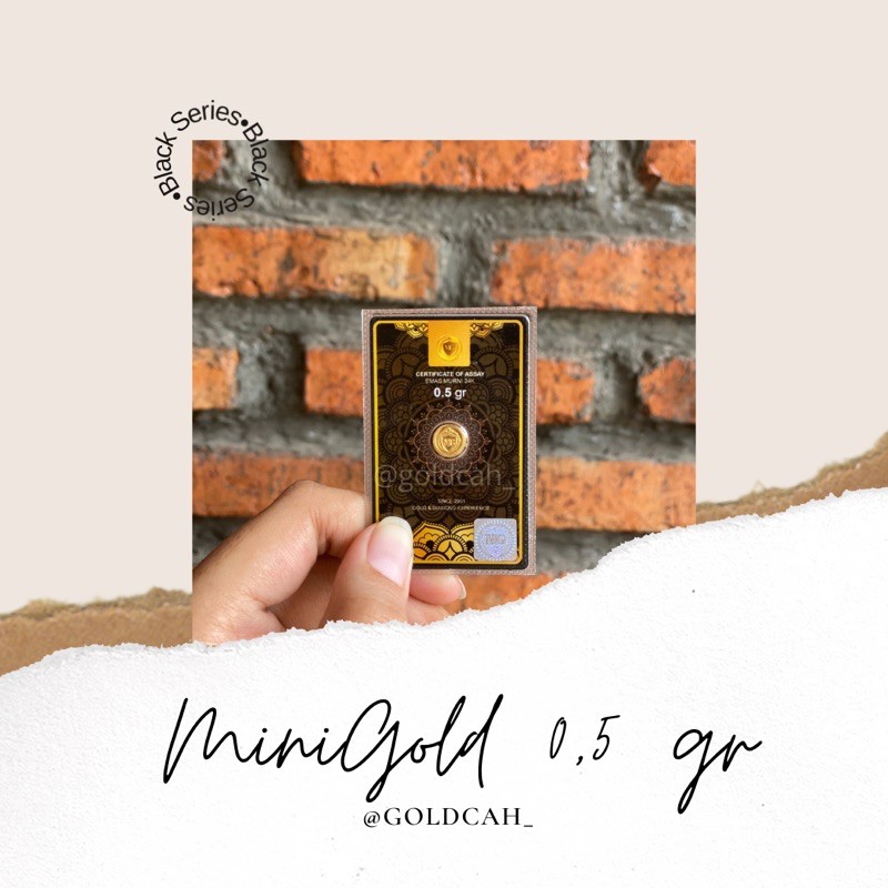 Minigold Koin Emas Murni Mini 24 Karat Logam Mulia- 0,5 gr