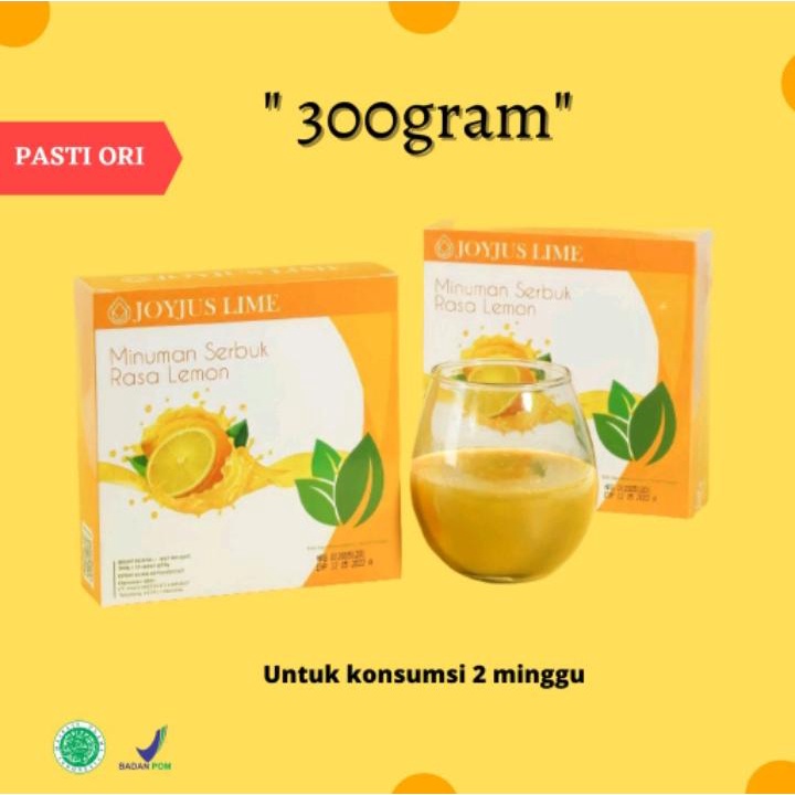 Joyjus Slime Lime Fiber 300gr [Minuman Pelangsing Badan]