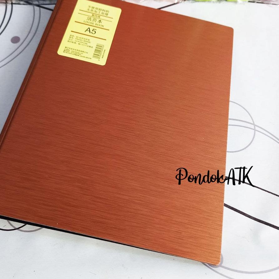 

Flash sale 12.12 Binder A5 Metalik Cover Tebal Binder Plastik Metalic Warna Elegan A5 Free Kertas da