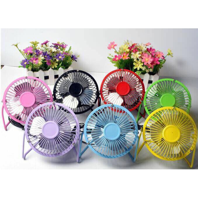 KIPAS ANGIN BODY BESI USB MINI PORTABLE FAN - WARNA ACAK