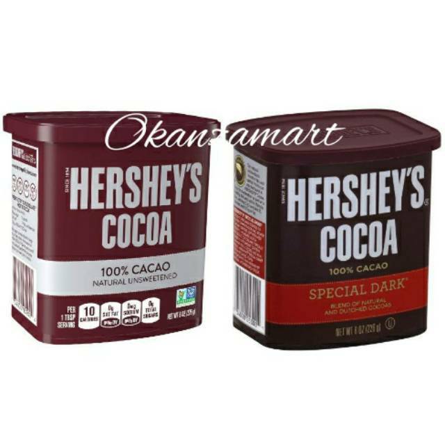 

Hershey's Hersheys Cocoa Powder Unsweetened & Spesial Dark 226gr