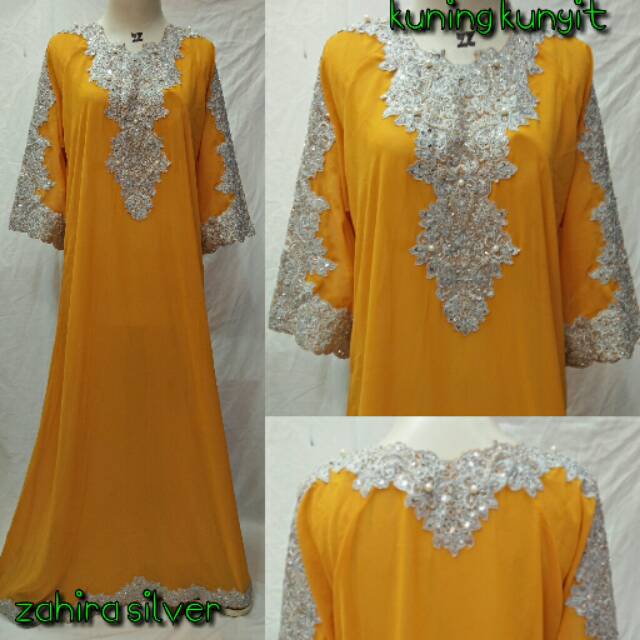 Kaftan gamis Zahira shilfer bhn sruti vit xxl