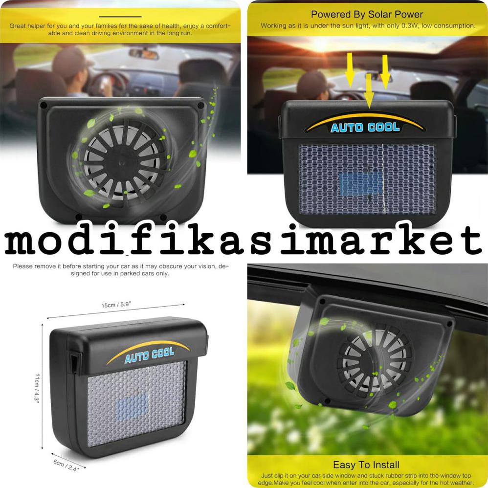 Promo Auto Cool Fan Autocool Kipas Parkir Mobil Hexos Mobil Agar Tidak Panas Limited Shopee Indonesia