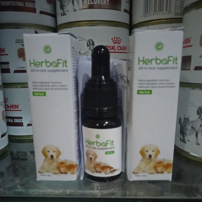 HerbaFit Vitamin Hewan 10ml | Anjing Kucing